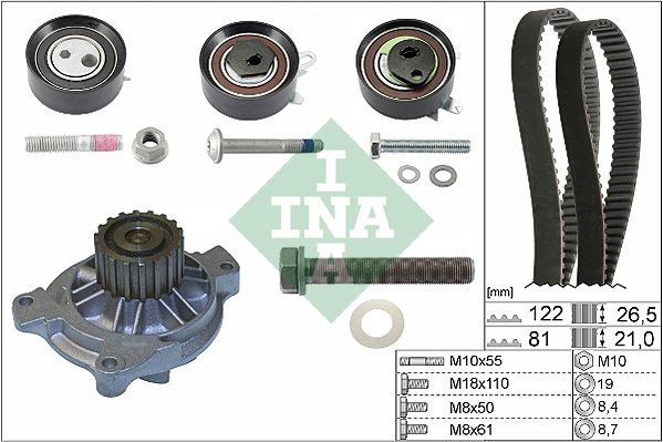 WILMINK GROUP Водяной насос + комплект зубчатого ремня WG1251869